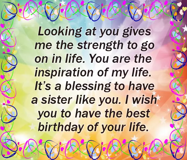 To My Sister On Her Birthday