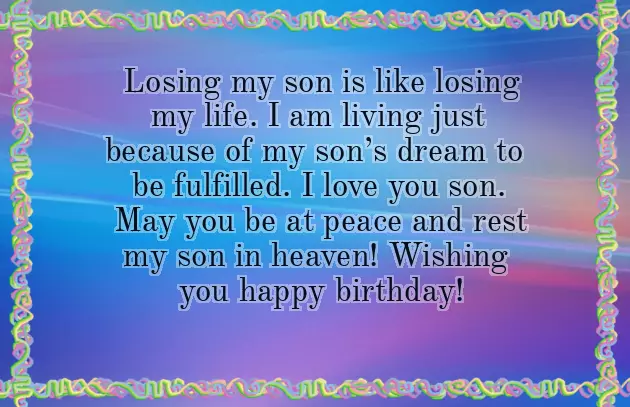 Happy Birthday In Heaven Child