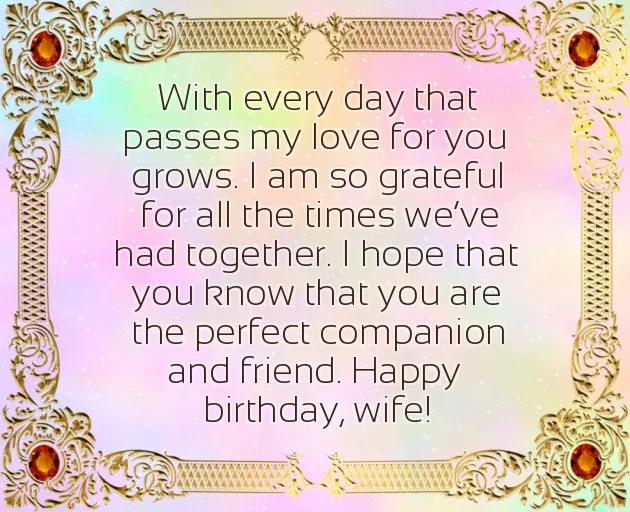 Wishes Happy Birthday To Wife