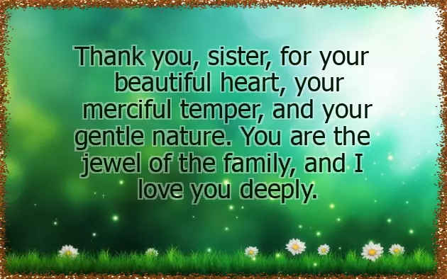 Thank You Messages For Sister Thank You Messages For Sister