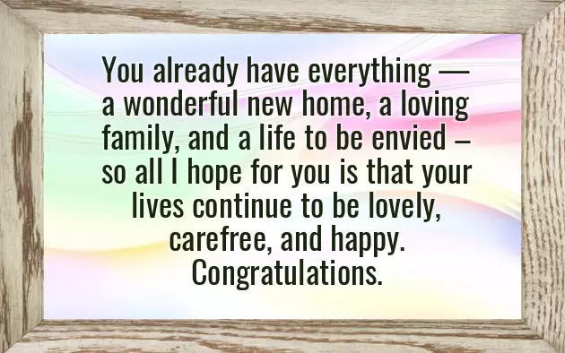 Congratulations On Moving Into Your New Home