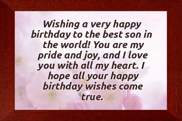 Quotes Of Birthday Wishes For Son Quotes Of Birthday Wishes For Son