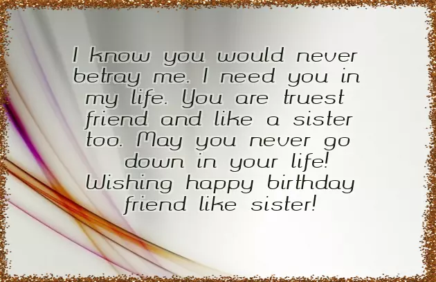 Birthday Greetings For A Friend Like A Sister Birthday Greetings For A Friend Like A Sister
