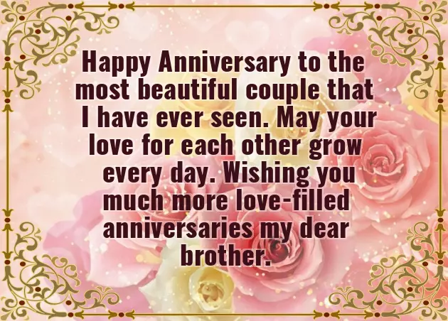 Happy Marriage Anniversary Wishes For Brother And Bhabhi Happy Marriage Anniversary Wishes For Brother And Bhabhi