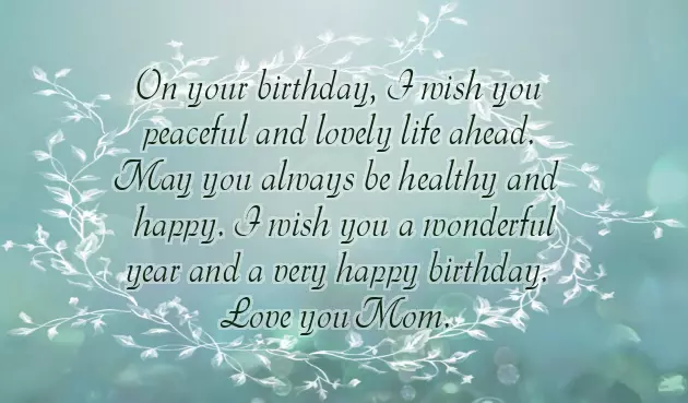Best Wishes For My Mom Birthday