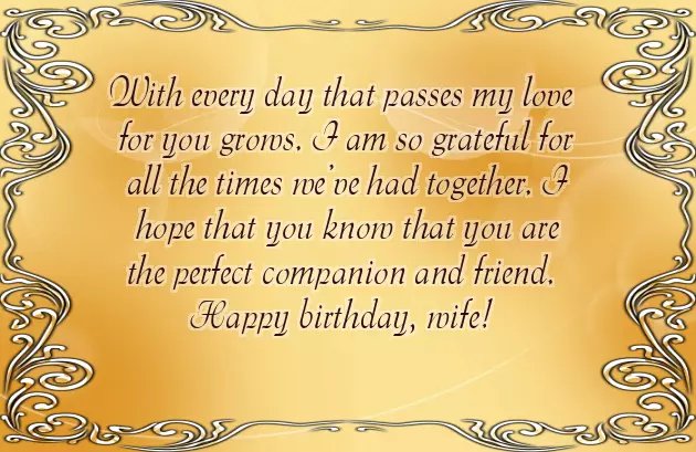 Happy Birthday To An Amazing Wife