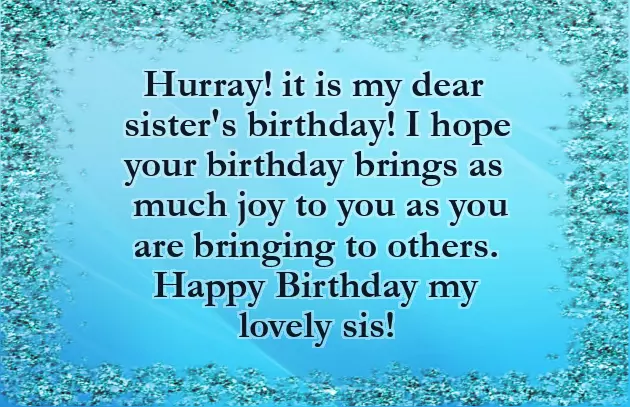 Birthday Wishes Cute Sister Birthday Wishes Cute Sister