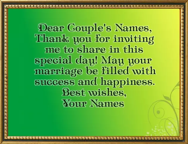 Greetings For Newly Wed Couple