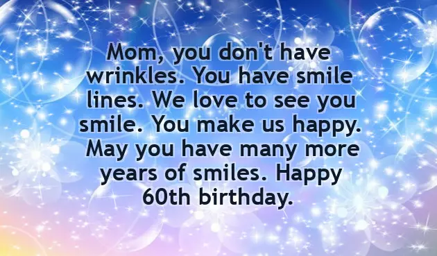 Birthday Wishes 60Th Woman