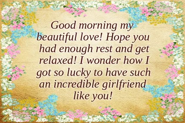 Good Morning Message To My Love To Make Her Happy