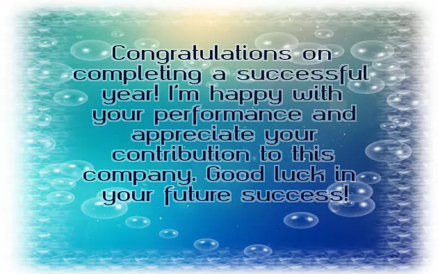 1 Year Work Anniversary Message 1 Year Work Anniversary Message