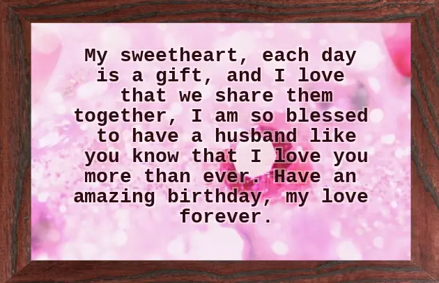 Birthday Wishes For My Dear Husband