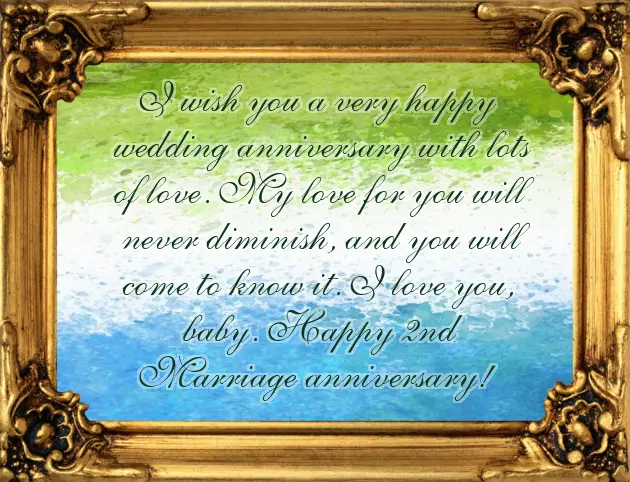 Happy 2Nd Marriage Anniversary Wishes For Wife Happy 2Nd Marriage Anniversary Wishes For Wife