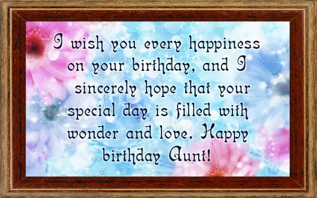 Happy Birthday Baby Aunty