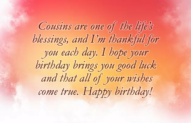 Happy Birthday Wishes To A Cousin Happy Birthday Wishes To A Cousin