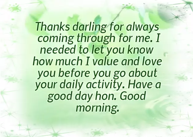 Good Morning For Family