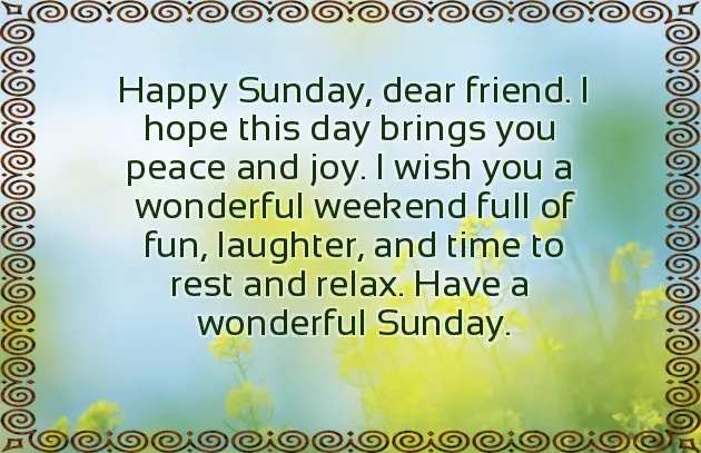 Nice Sunday Wishes Nice Sunday Wishes