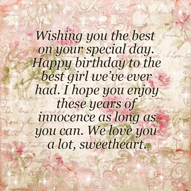 Small Baby Girl Birthday Wishes Small Baby Girl Birthday Wishes