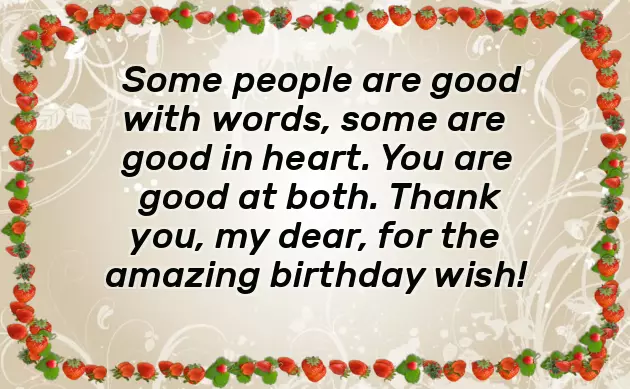 Thanks For The Birthday Wishes