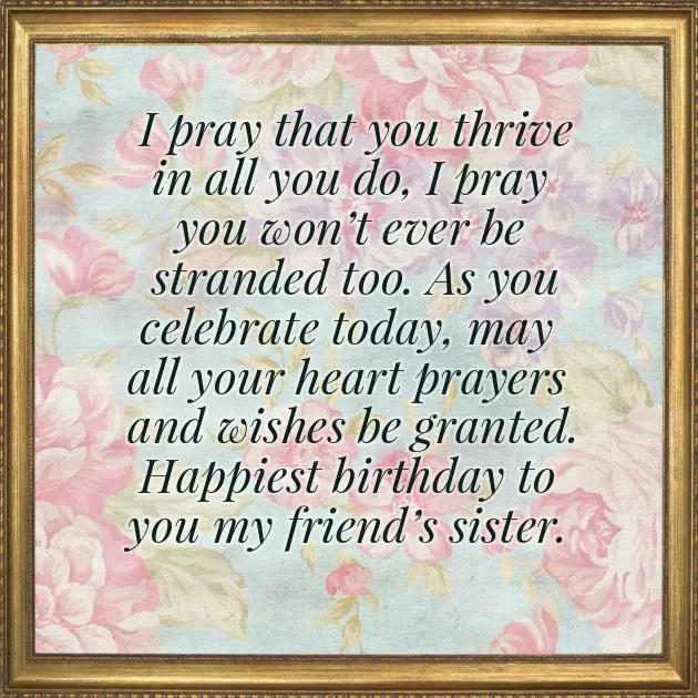 Best Friend Sister Birthday Wishes