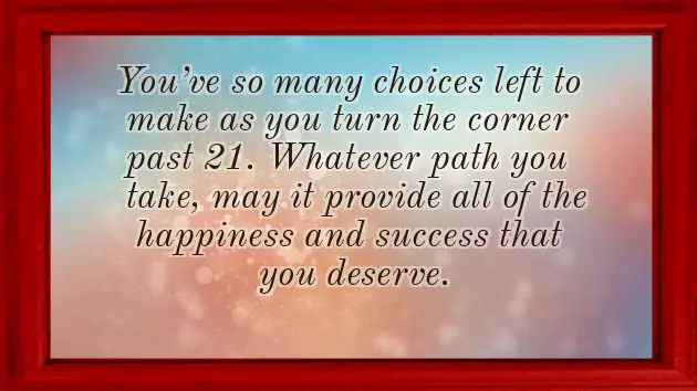 Congratulations On Your 21St Birthday