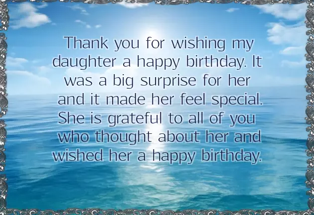 Thanks Quotes For My Daughter Birthday Wishes