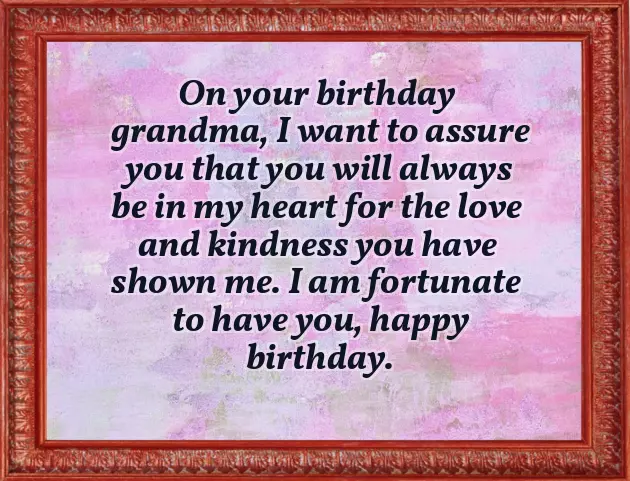 Happy Birthday Greetings For Grandmother