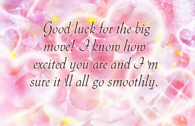 Good Luck In Your New Home