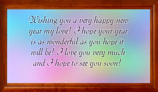 Happy New Year My Love Happy New Year My Love