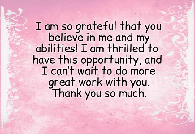 Promotion Wish Message