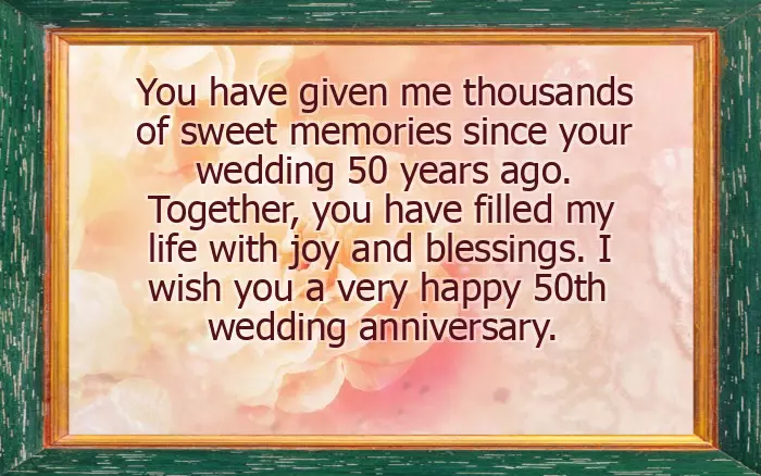 Happy 50Th Wedding Anniversary Mum And Dad