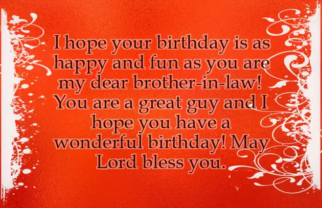Birthday Message For Brother In Law Birthday Message For Brother In Law