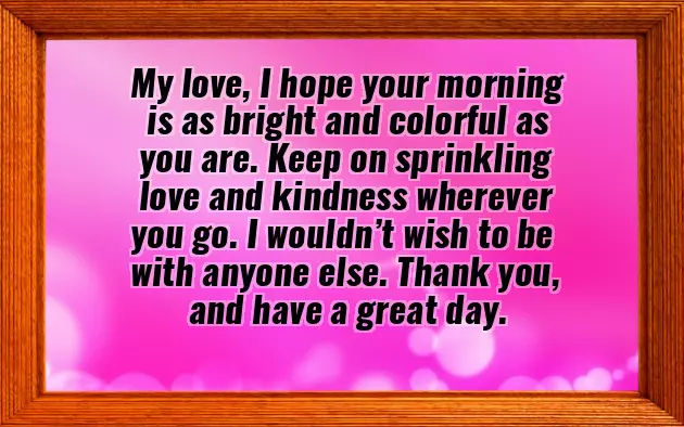 Morning Wish For Wife Morning Wish For Wife