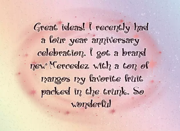 4Th Anniversary Gift Ideas