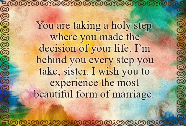 Sister Marriage Day Wishes Sister Marriage Day Wishes