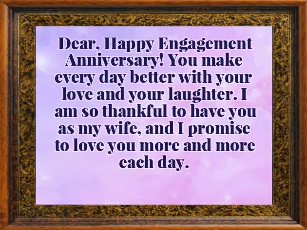 First Engagement Anniversary Wishes First Engagement Anniversary Wishes