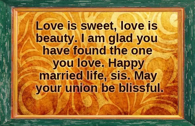 Congratulations For Your Sister Marriage Congratulations For Your Sister Marriage