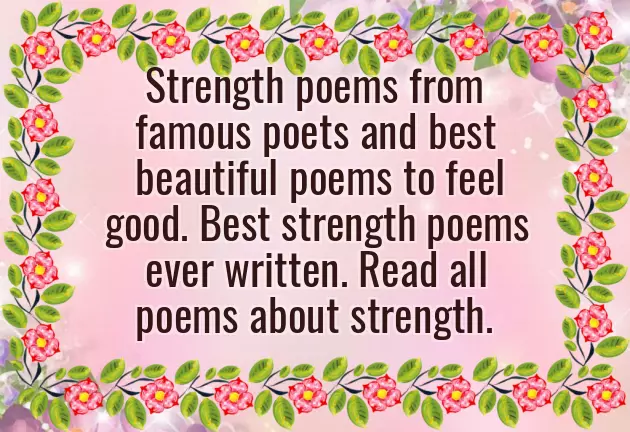 Poem For Strength