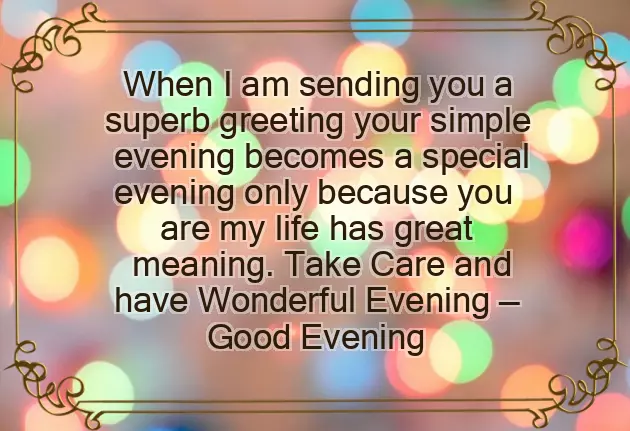 Good Evening To A Friend Good Evening To A Friend