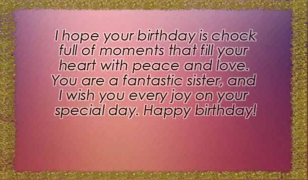 Happy Birthday To My Sister Happy Birthday To My Sister