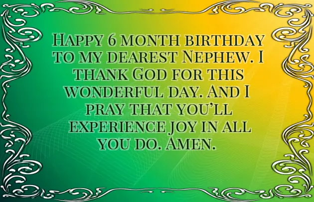 6 Month Wishes For Baby 6 Month Wishes For Baby