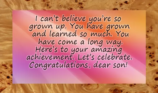 Congratulation Message For Honor Son Congratulation Message For Honor Son