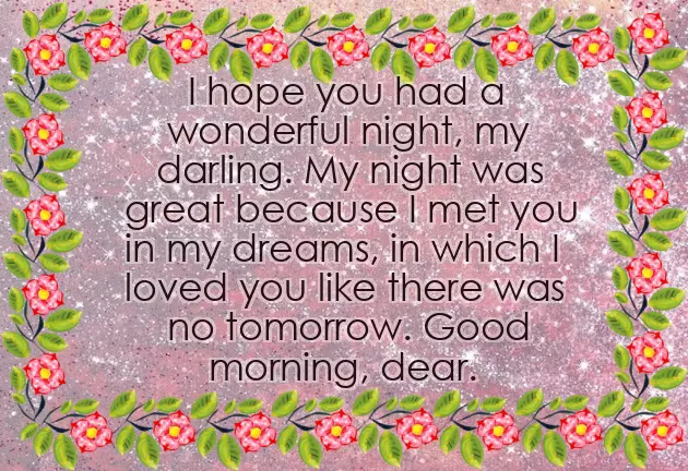 Good Morning Msg For Bf