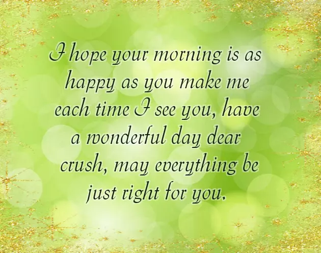 Morning Message To My Crush Morning Message To My Crush