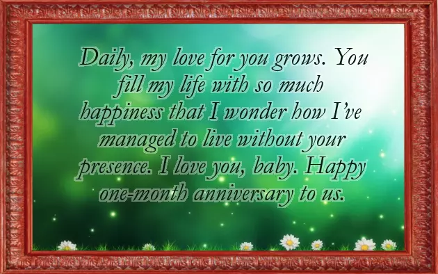 Happy 1 Month Anniversary My Love Happy 1 Month Anniversary My Love