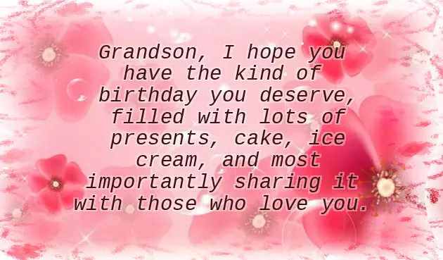 Free Grandson Birthday Wishes Free Grandson Birthday Wishes
