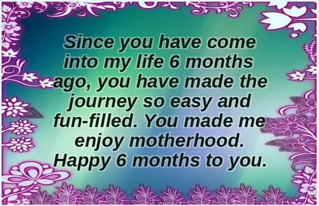 6 Month Wishes For Baby 6 Month Wishes For Baby