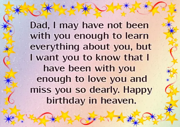 Birthday Wishes For Expired Father