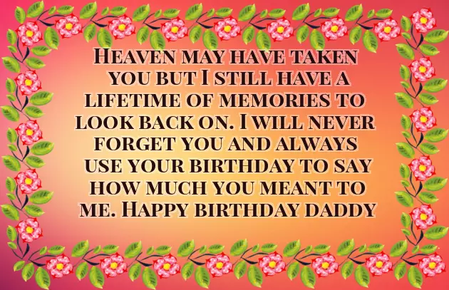 Birthday Wishes For Expired Father
