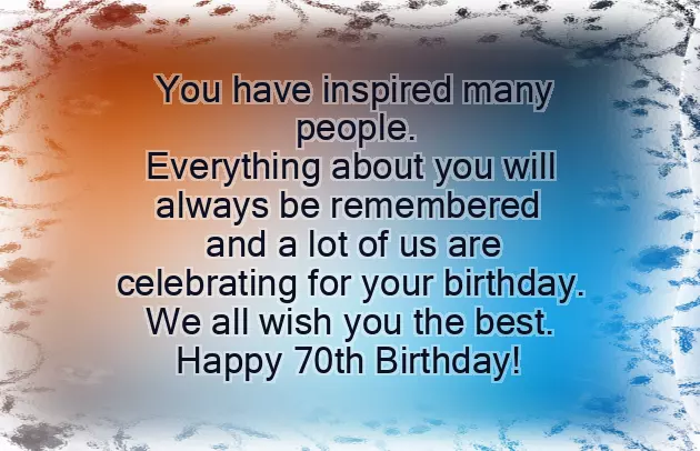 Birthday Wishes For 70 Year Old Female Friend Birthday Wishes For 70 Year Old Female Friend